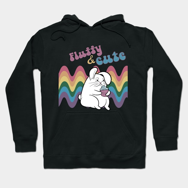 Fluffy & Cute Easter Bunny Hoodie by FunGraphics